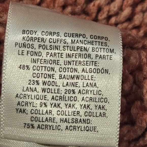 Anthropologie Knitted & Knotted Lilitz boho Long Cardigan Crochet Collar, Size M - Picture 10 of 13